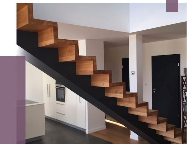 Изготовление деревянных лестниц в Североморске от 90925 руб. | ПРОЛЁТ-Свм