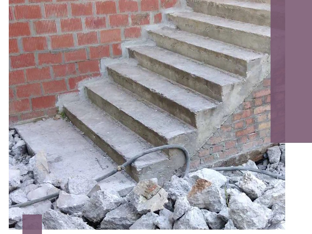 Демонтаж бетонных лестниц в Североморске: быстро и безопасно