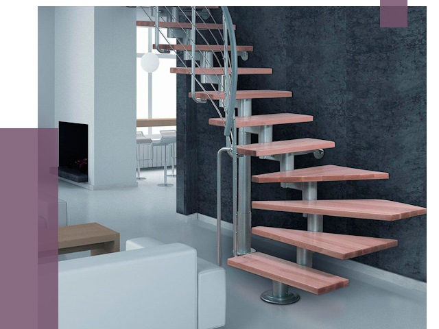 Модульные лестницы в Североморске от 17650 руб. — купить в ПРОЛЁТ-Свм