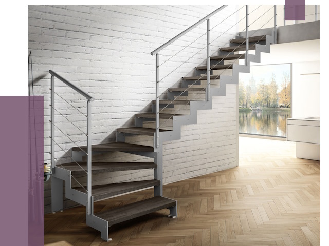 Г-образные лестницы под ключ в Североморске от 38777 руб. | ПРОЛЁТ-Свм