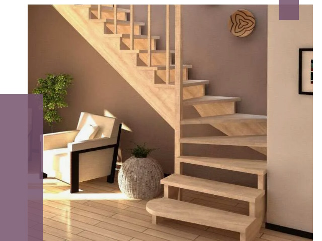 Изготовление Г-образных лестниц в Североморске от 19789 руб. 