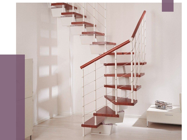 Изготовление лестниц на больцах в Североморске от 10162 руб. | ПРОЛЁТ-Свм