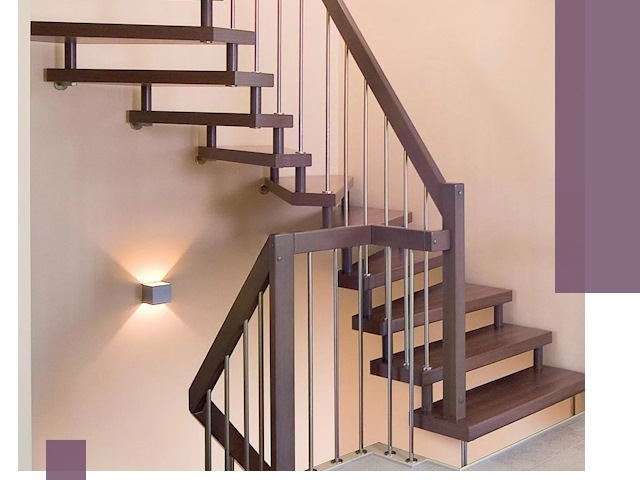 Изготовление лестниц на больцах в Североморске под ключ