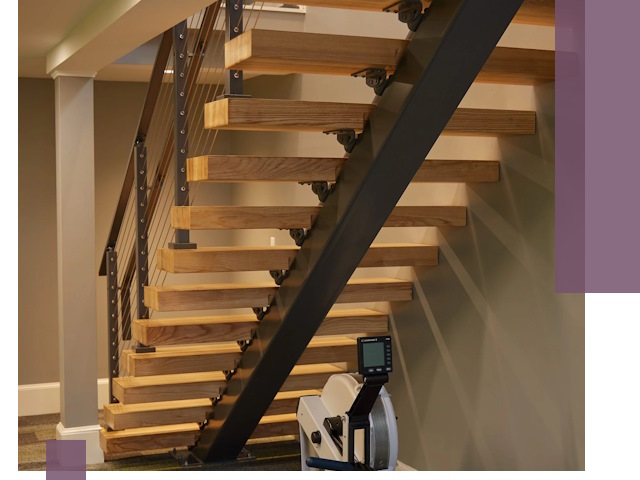 Лестницы на монокосоурах под ключ в Североморске - изготовление и монтаж