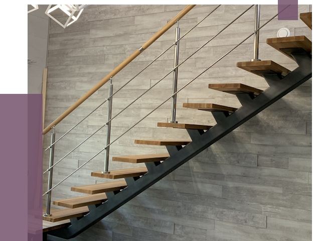 Изготовление лестниц на монокосоуре в Североморске от 79693 руб. 