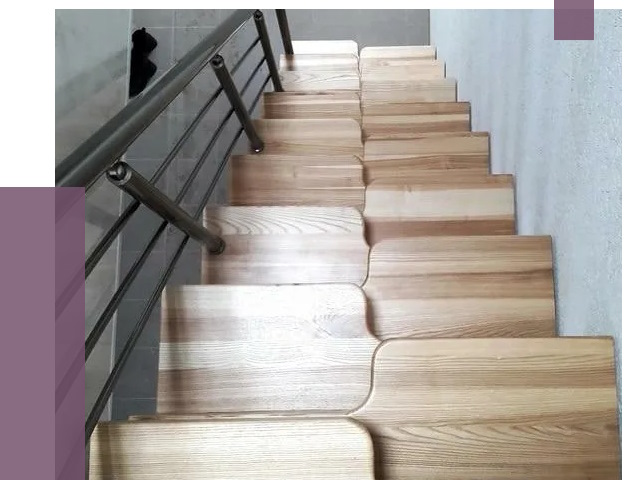 Лестницы гусиный шаг в Североморске от 13639 руб. под ключ | ПРОЛЁТ-Свм