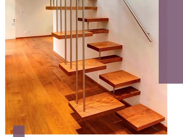 Лестницы «гусиный шаг» на заказ в Североморске для узких пространств