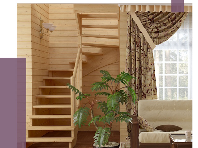 Лестницы для дачи в Североморске от 79425 руб.  | ПРОЛЁТ-Свм