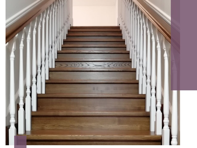 Лестницы из ясеня на заказ в Североморске — изготовление и монтаж