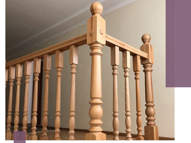 Деревянные перила на заказ в Североморске: монтаж и изготовление