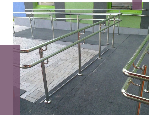 Ограждения пандусов в Североморске от 4546 руб. монтаж | ПРОЛЁТ-Свм