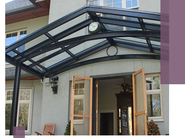 Изготовление и монтаж навесов и козырьков в Североморске