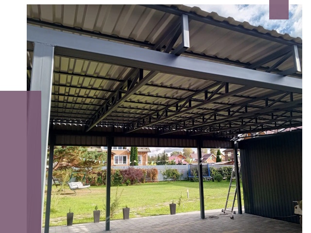 Монтаж навесов в Североморске от 7702 руб. — установка навеса | ПРОЛЁТ-Свм