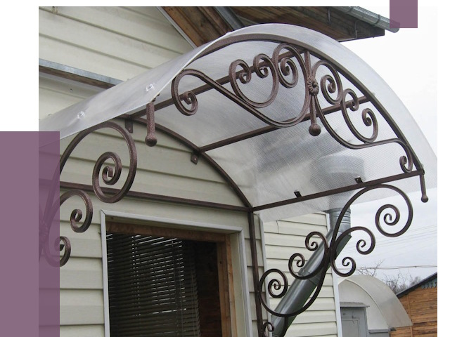 Изготовление козырьков в Североморске от 7702 руб. — заказать | ПРОЛЁТ-Свм