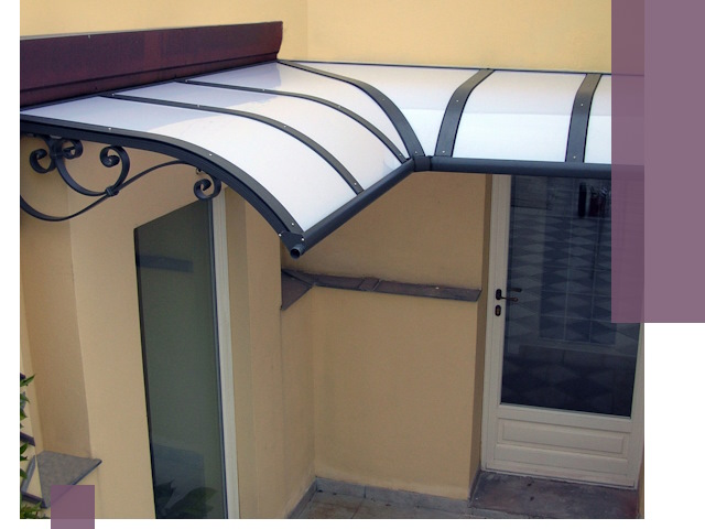 Монтаж козырьков любой сложности в Североморске под ключ