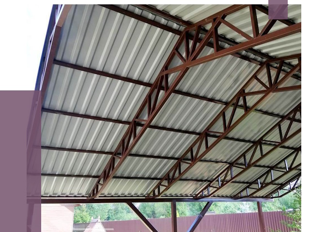 Навесы из профнастила в Североморске от 7702 руб. | ПРОЛЁТ-Свм