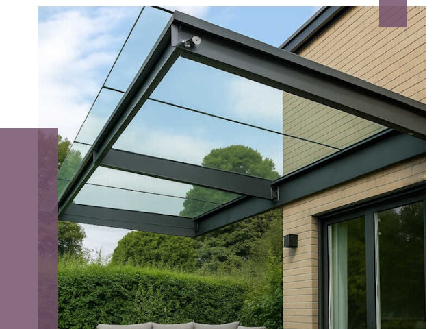 Стеклянные навесы и козырьки в Североморске от 12836 руб.