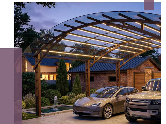 Металлические навесы в Североморске от 13264 руб. под ключ — ПРОЛЁТ-Свм