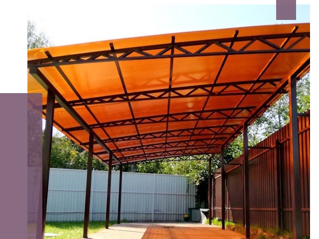 Односкатные навесы под ключ в Североморске от 13746 руб. 