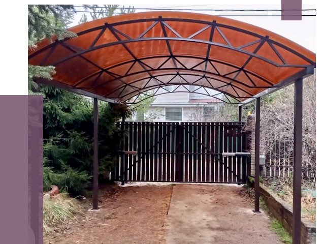 Арочные навесы в Североморске от 13318 руб. — изготовление и монтаж | ПРОЛЁТ-Свм