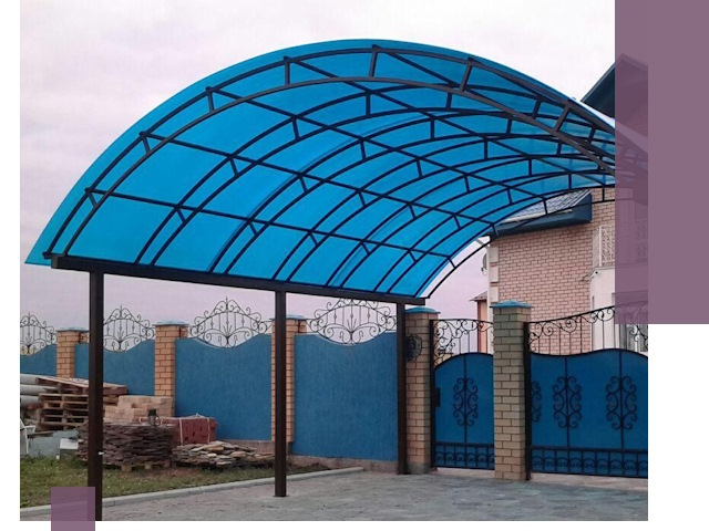 Арочные навесы под ключ в Североморске — изготовление и монтаж
