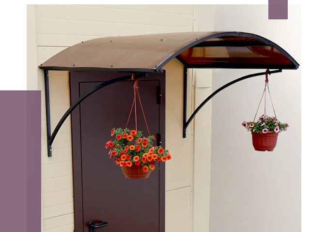 Козырьки над входом в Североморске от 15511 руб.  | ПРОЛЁТ-Свм