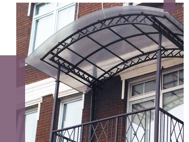 Козырьки над балконом в Североморске от 9039 руб.  | ПРОЛЁТ-Свм