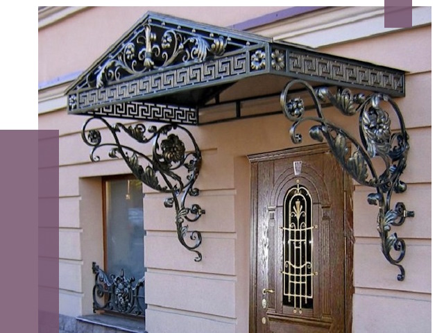 Кованые козырьки в Североморске под ключ от 13318 руб. — ПРОЛЁТ