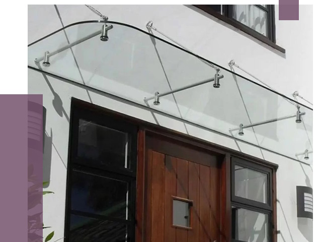 Стеклянные козырьки в Североморске от 19789 руб. | ПРОЛЁТ-Свм