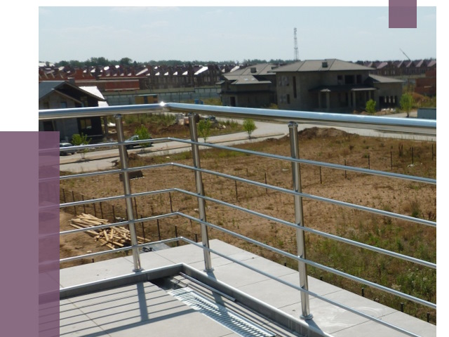 Парапеты из нержавеющей стали в Североморске от 8344 руб. за м² | ПРОЛЁТ-Свм