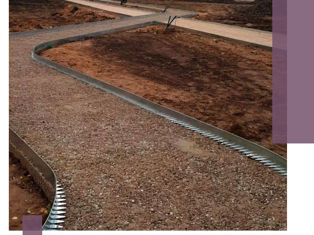 Металлические бордюры под ключ в Североморске — изготовление и монтаж