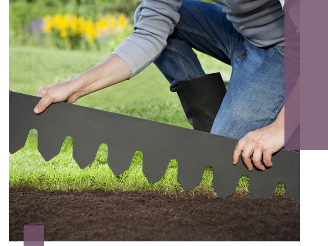 Металлические бордюры для газона в Североморске — изготовление и монтаж