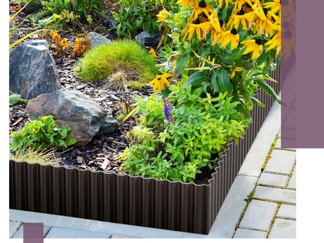 Металлические бордюры для клумб в Североморске — производство и монтаж